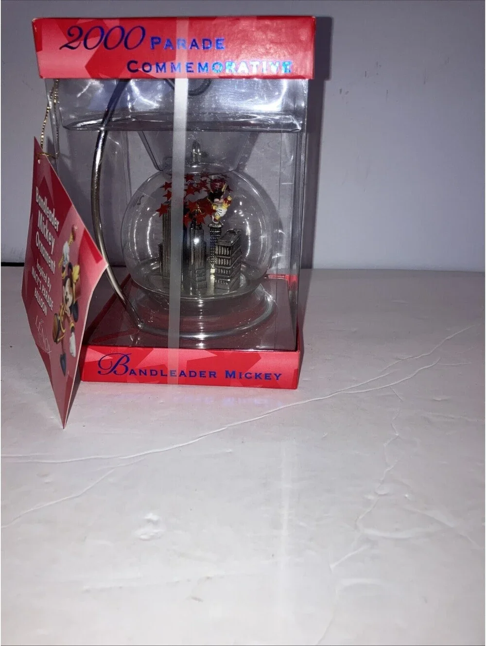 VTG 2000 Lenox Disney Bandleader Mickey Silverplated Macy’s NYC Ornament NEW